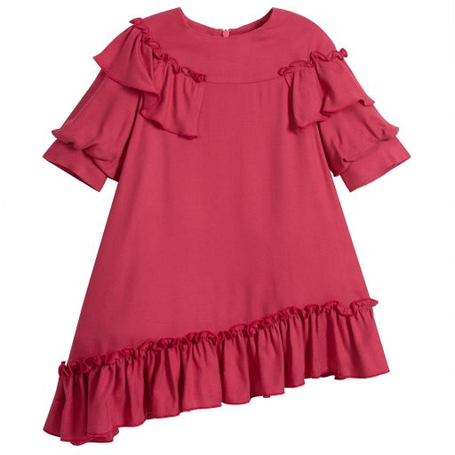 Mi Mi Sol-Girls Pink Ruffle Dress | Childrensalon Outlet