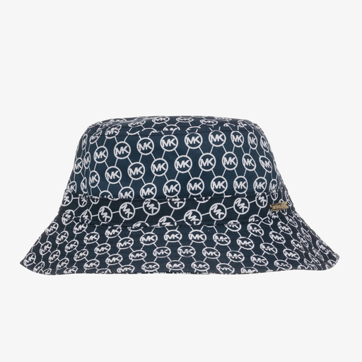 Michael Kors Kids-Girls Blue Logo Bucket Hat | Childrensalon Outlet