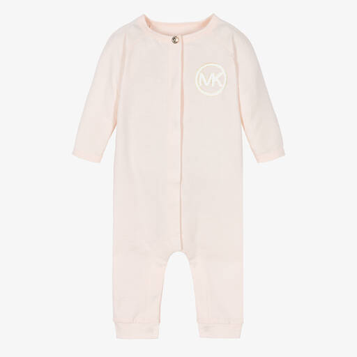 Michael Kors Kids-Rosa Baby-Baumwollstrampler | Childrensalon Outlet