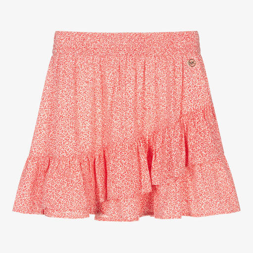 Michael Kors Kids-Красная юбка в цветочек для девочек | Childrensalon Outlet