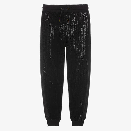 Michael Kors Kids-Teen Girls Black Sequin Joggers | Childrensalon Outlet