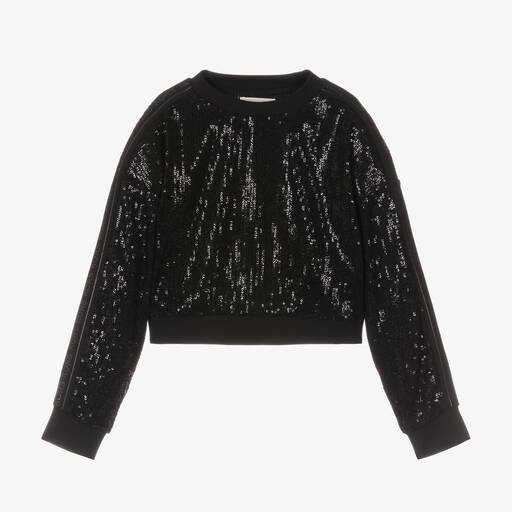 Michael Kors Kids-Черный свитшот с пайетками | Childrensalon Outlet