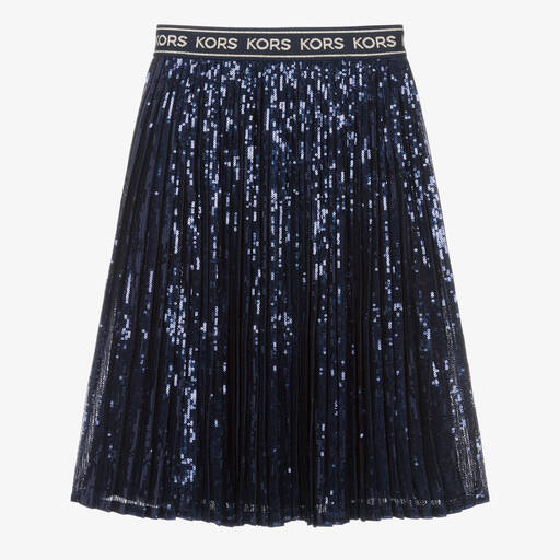 Michael Kors Kids-Teen Girls Blue Sequin Skirt | Childrensalon Outlet