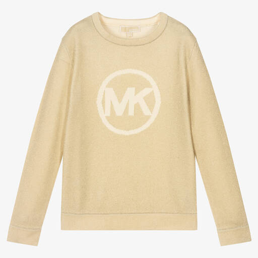Michael Kors Kids-Teen Girls Gold Logo Sweater | Childrensalon Outlet