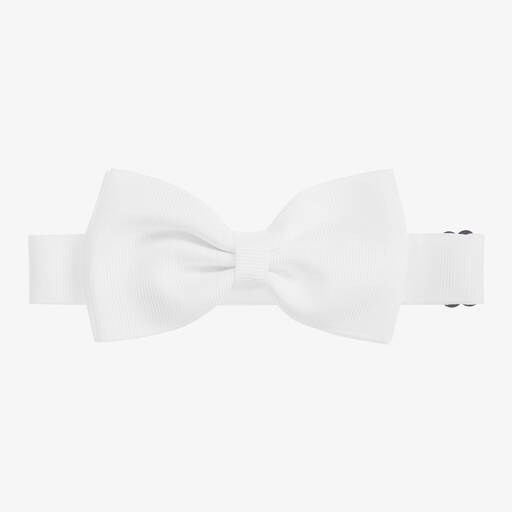 Milledeux-Boys White Bow Tie (10cm) | Childrensalon Outlet