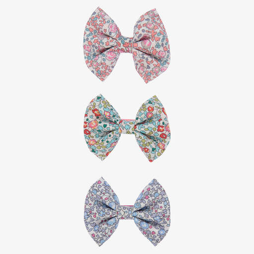 Milledeux-Liberty Bow Hair Clips (3 Pack) | Childrensalon Outlet