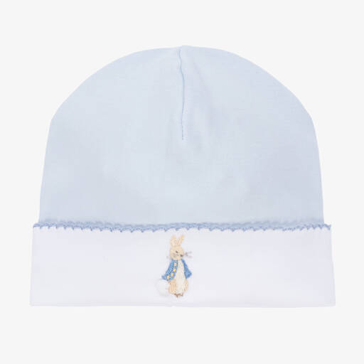 Mini-la-Mode-Blue Peter Rabbit Pima Cotton Hat | Childrensalon Outlet