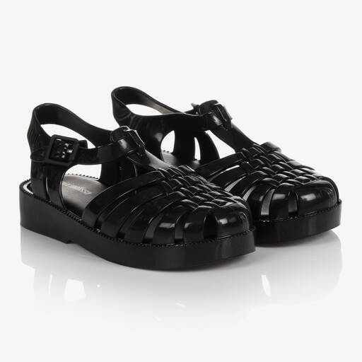 Mini Melissa-Черные резиновые туфли | Childrensalon Outlet