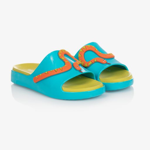 Mini Melissa-Blue Jelly Fábula Sliders | Childrensalon Outlet