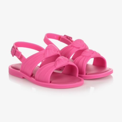 Mini Melissa-Sandales rose fuchsia en PVC | Childrensalon Outlet