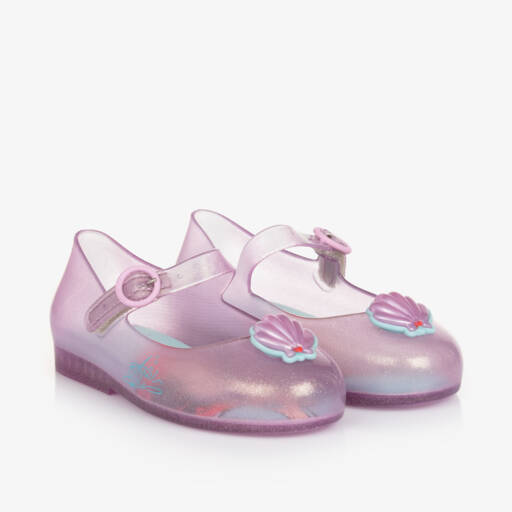 Mini Melissa-حذاء جيلي بطبعة ديزني لون زهري للبنات | Childrensalon Outlet