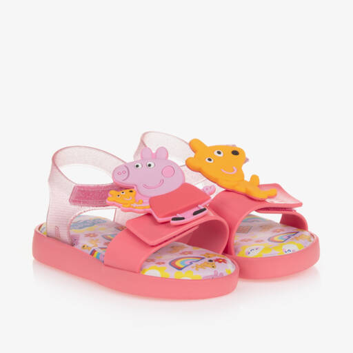 Mini Melissa-Girls Pink Character Jelly Sandals | Childrensalon Outlet