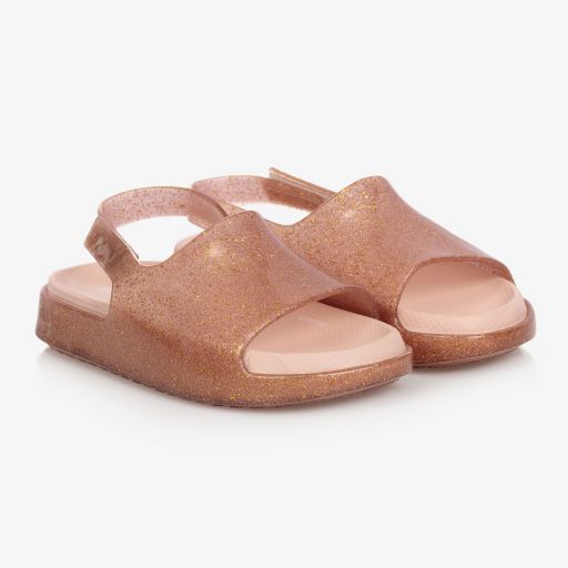 Mini Melissa-Rotgoldene Gelee-Sandalen (M) | Childrensalon Outlet