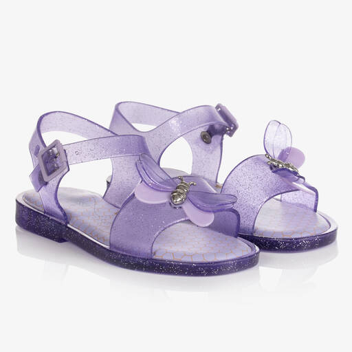 Mini Melissa-صندل جيلي لون بنفسجي للبنات | Childrensalon Outlet