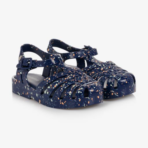 Mini Melissa-Navy Blue Jelly Shoes | Childrensalon Outlet
