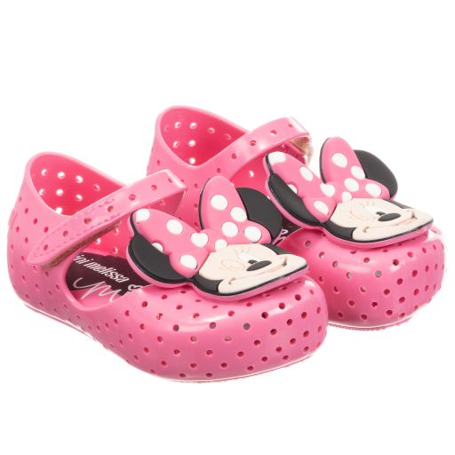 Mini Melissa-Pink Minnie Mouse Jelly Shoes  | Childrensalon Outlet