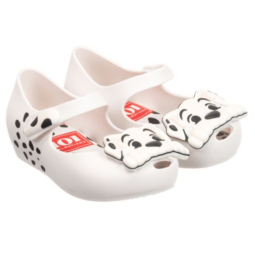 Mini Melissa-White Disney Jelly Shoes | Childrensalon Outlet