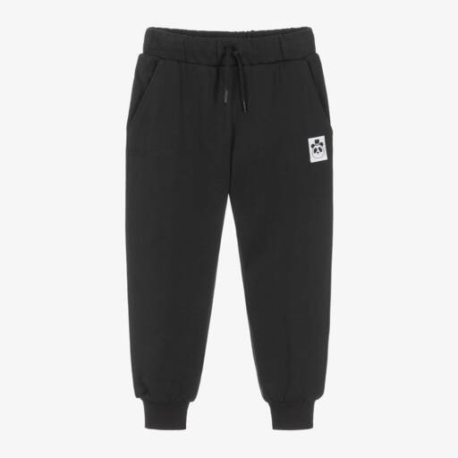Mini Rodini-Black Organic Cotton Joggers | Childrensalon Outlet