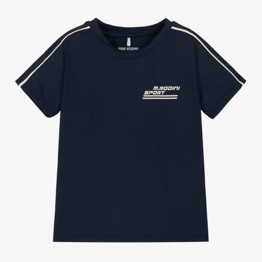 Mini Rodini-Boys Blue Quick-Dry Active Top | Childrensalon Outlet