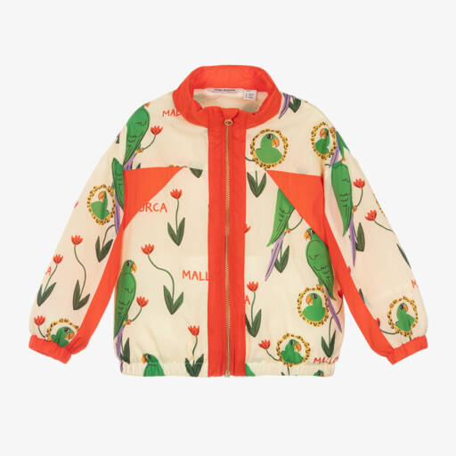 Mini Rodini-Boys Ivory Parrot Pattern Jacket | Childrensalon Outlet