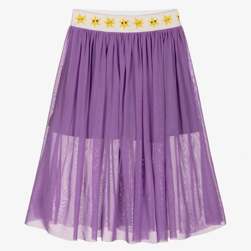 Mini Rodini-Girls Purple Tulle Midi Skirt | Childrensalon Outlet