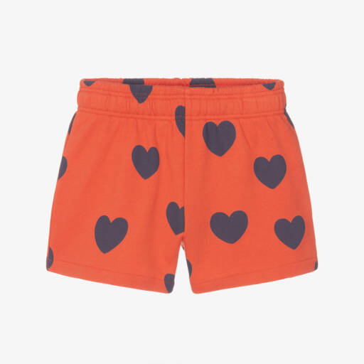 Mini Rodini-شورت بطبعة قلوب قطن لون أحمر و بنفسجي | Childrensalon Outlet