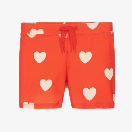 Mini Rodini-شورت سباحة لون أحمر للبنات  (UPF50+) | Childrensalon Outlet