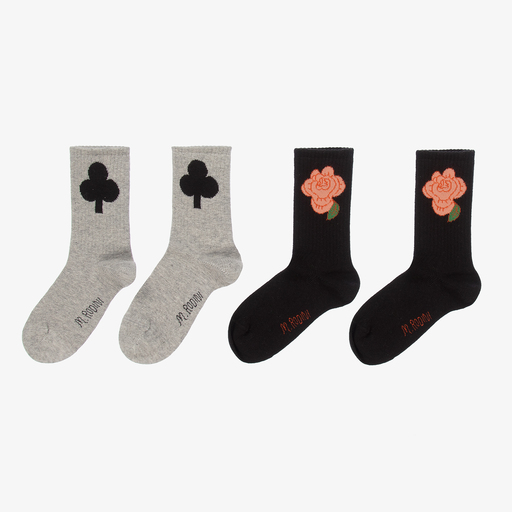 Mini Rodini-Organic Cotton Socks (2 pack) | Childrensalon Outlet