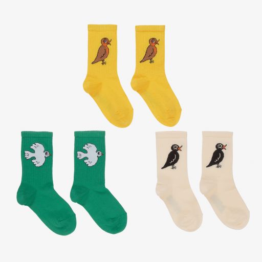 Mini Rodini-Organic Cotton Socks (3 Pack) | Childrensalon Outlet