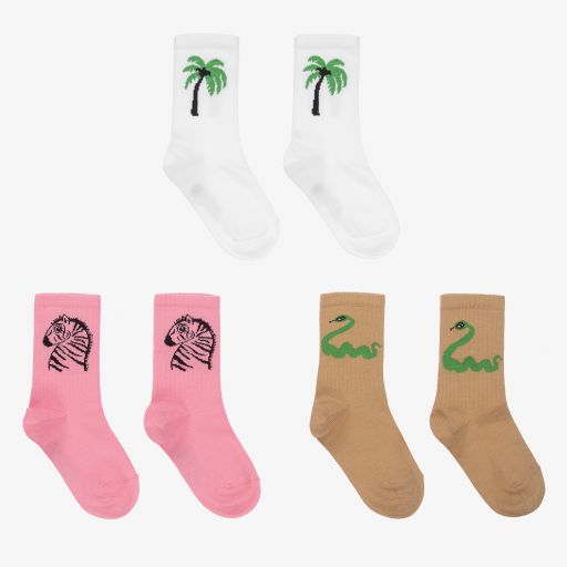 Mini Rodini-Organic Cotton Socks (3 Pack) | Childrensalon Outlet