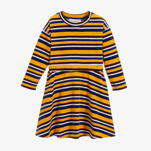 Mini Rodini-Organic Cotton Velour Dress | Childrensalon Outlet