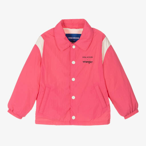 Mini Rodini-Pink & Ivory Dove Jacket | Childrensalon Outlet