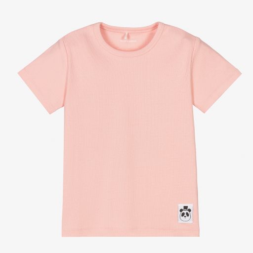 Mini Rodini-Pink Organic Cotton T-Shirt | Childrensalon Outlet