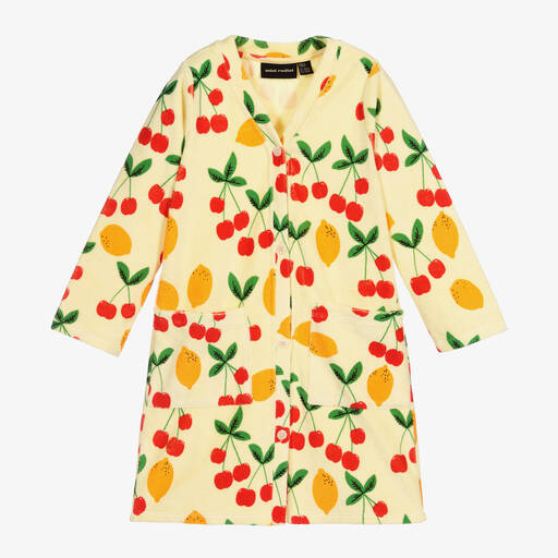 Mini Rodini-Yellow Organic Cotton Robe | Childrensalon Outlet
