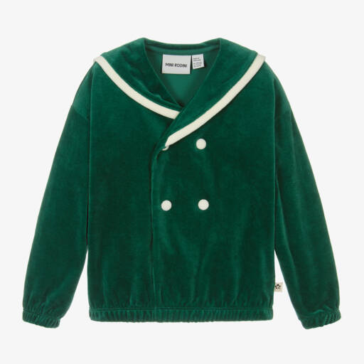 Mini Rodini-Велюровый морской пуловер для девочек | Childrensalon Outlet
