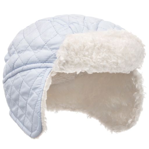 Mintini Baby-Baby Boys Blue Hat  | Childrensalon Outlet