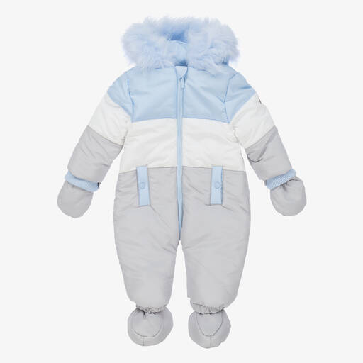 Mintini Baby-Baby Boys Padded Snowsuit | Childrensalon Outlet