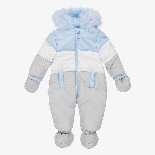 Mintini Baby-Baby Boys Padded Snowsuit | Childrensalon Outlet