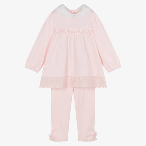 Mintini Baby-Baby Girls Pink Leggings Set | Childrensalon Outlet
