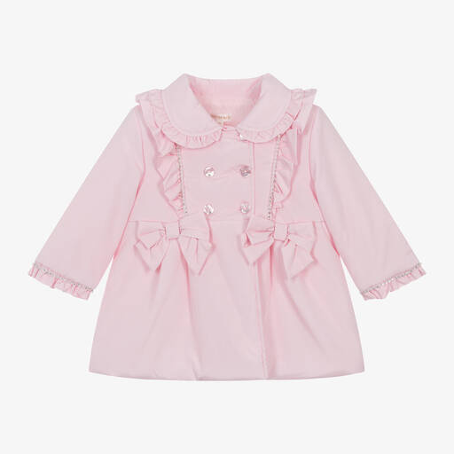 Mintini Baby-معطف مبطن لون زهري للبنات الرضع | Childrensalon Outlet