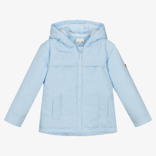 Mintini Baby-Boys Blue Hooded Jacket | Childrensalon Outlet