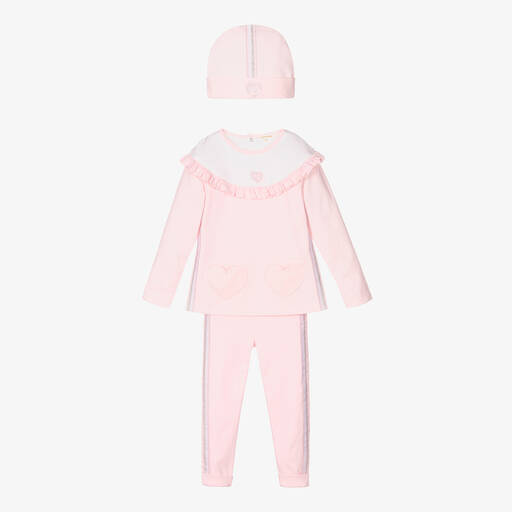 Mintini Baby-Girls Pink Top & Leggings Set | Childrensalon Outlet