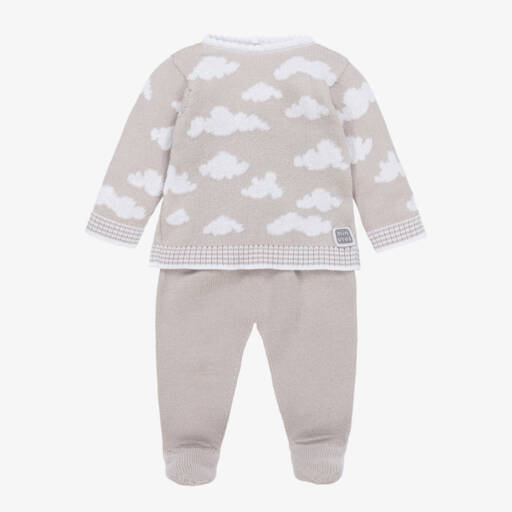 Minutus-Boys Grey Cloud Knit Set | Childrensalon Outlet
