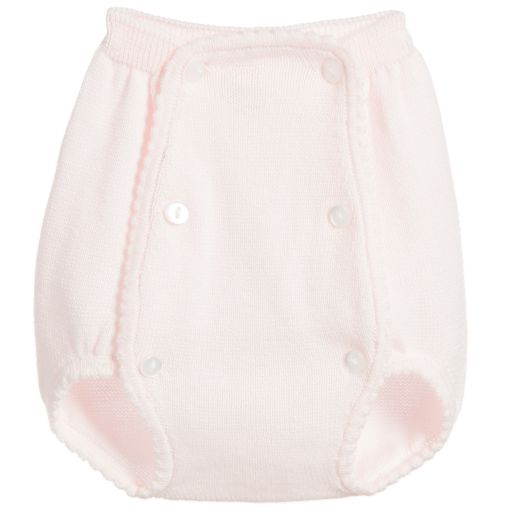 Minutus-Pink Knitted Baby Shorts | Childrensalon Outlet