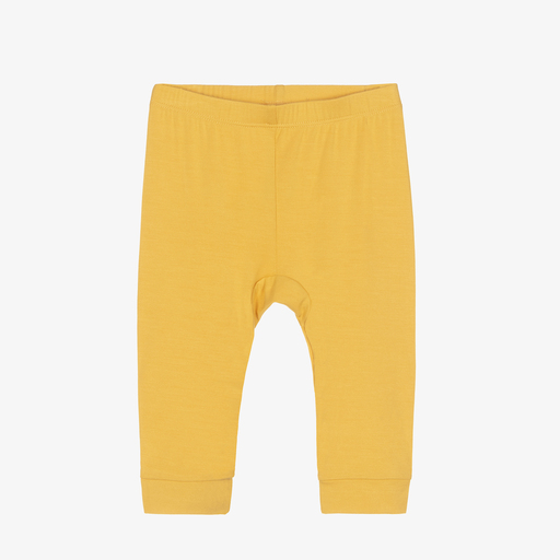 Minymo-Yellow Bamboo Baby Leggings | Childrensalon Outlet