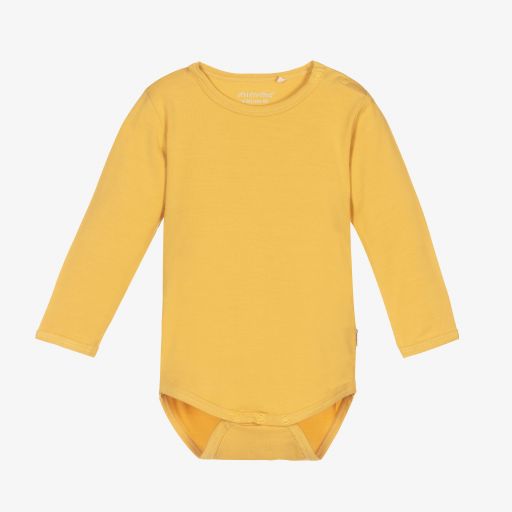 Minymo-Yellow Bamboo Bodyvest | Childrensalon Outlet