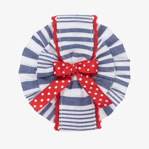 Miranda-Заколка с голубой розеттой (9см) | Childrensalon Outlet