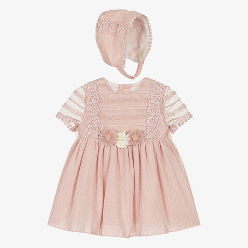 Miranda-Girls Pink Tulle Dress Set | Childrensalon Outlet