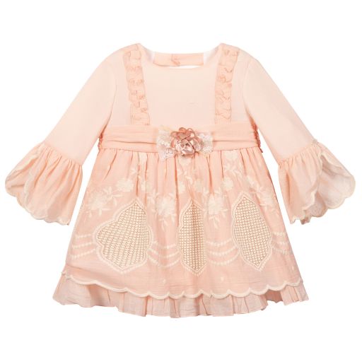 Miranda-Pink Cotton Voile Dress | Childrensalon Outlet