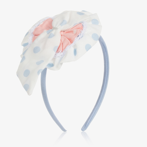 Miranda-White & Blue Hair Accessory | Childrensalon Outlet